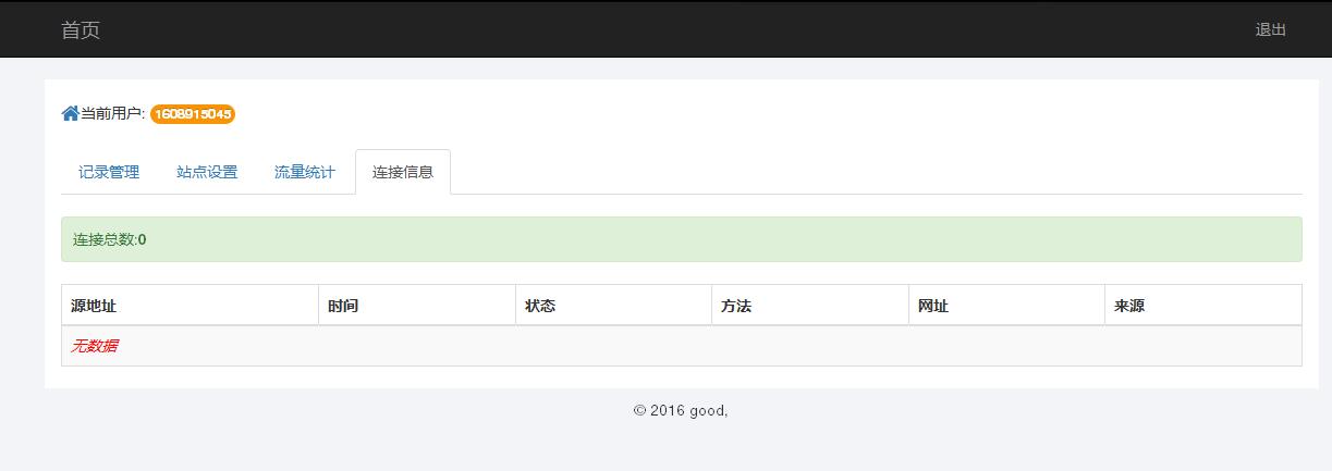 某IDC互聯(lián)網(wǎng)服務(wù)商管理系統(tǒng)--用戶域名記錄管理、站點設(shè)置、流量統(tǒng)計和連接信息